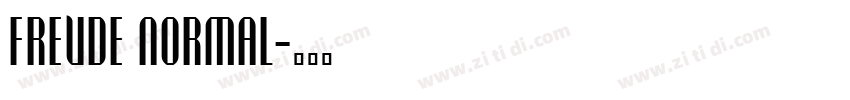 Freude Normal字体转换